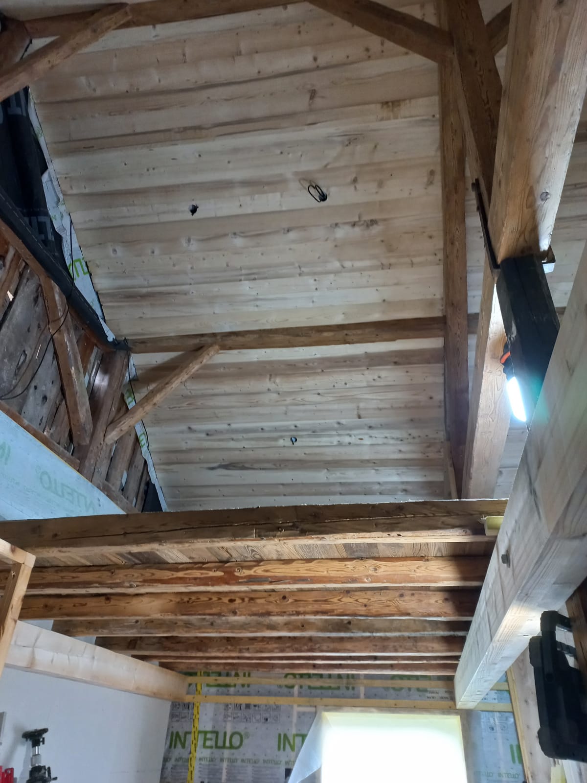 grange travaux plafond